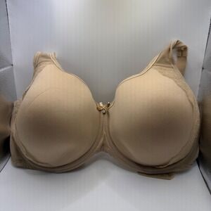 Wacoal 40H Beige Full Coverage Underwire Lace Trim Bra